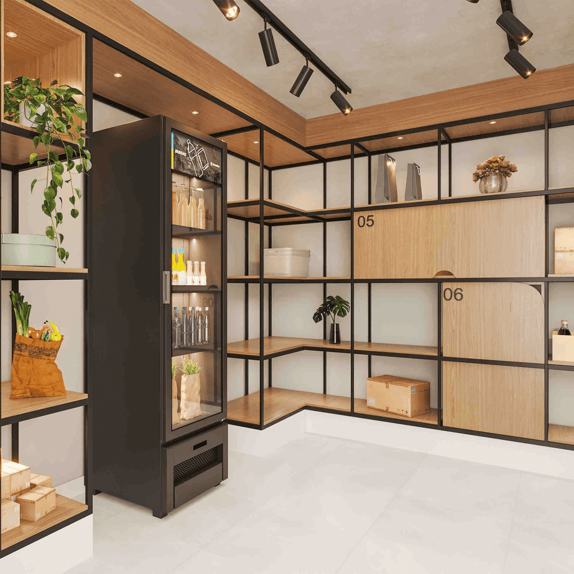 Delivery room com refrigerador